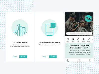 Hexa Salon App book appointment booking app booking system look payment app salon app schedule style