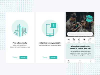 Hexa Salon App book appointment booking app booking system look payment app salon app schedule style