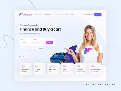 Car Finance Website Remake ✔️ advertisement calculator car car shop classified figma design finance landing design landing page loan ui website concept xd design