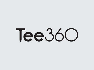 Tee360 branding drone golf identity illustration logo logotype modern number sports tech tee typography vr