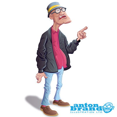 antonbrand ANGRYoldMAN adobeillustrator character humour illustration illustrator vector