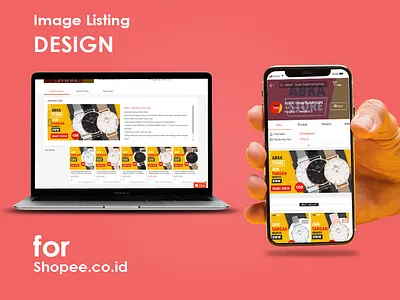 Image Listing Design for Marketplace digital design graphicdesign productdesign promotional design shopee thumbnail
