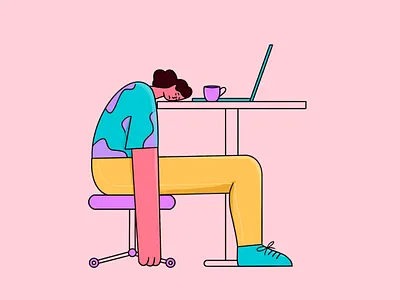 It’s been a rough week. 2d art behance character character design character illustration characterdesign design flat flat character flat desig flatdesign illustration illustrator procreate procreate art vector