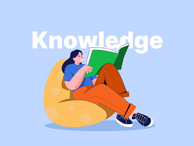 Knowledge is king graphic design ill illustration onboarding vector