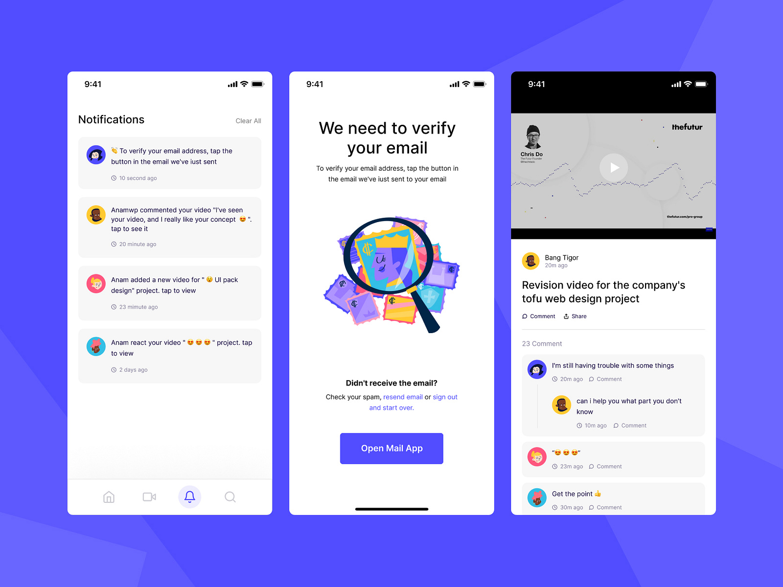 Exploration | Video Messaging For Work | Mobile App by Anamwp 🏃🏿‍♂️ 🦖 ...