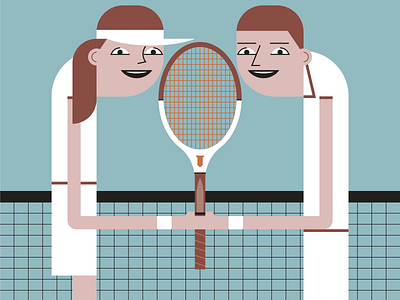 Tennis Anyone? illustraion illustration illustration art illustration digital illustrations minimalist seattle