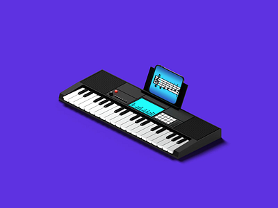 Piano Rainbow 🌈 3d animated blender design illustration joytunes keyboard music piano rainbow simply piano