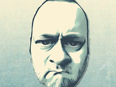 New avatar avatar caricature halftone illustration selfportrait