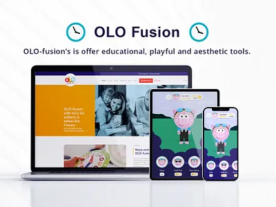 OLO Fusion android app animation firebase game ios app mobile app puzzel react native toddler game website
