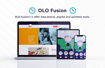 OLO Fusion android app animation firebase game ios app mobile app puzzel react native toddler game website