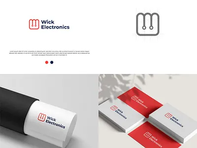 Wick Electronics brand branding dailylogo design designer designinspiration logo logodesign logofolio logonew logoprocess logos logotype modernlogo unitylogo