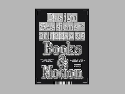 Design Sessions 3d affiche black book branding design dutch font graphic design graphicdesign icon illustration lettering letterpress library motion motion design poster typeface visual