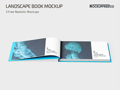 Free Landscape Book Mockup book books design free freebie landscape mockup mockups product psd template