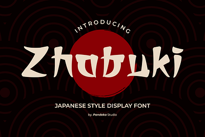 Zhabuki - Japanese and Korean Font brush strokes font