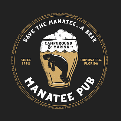 Manatee Pub bar logo