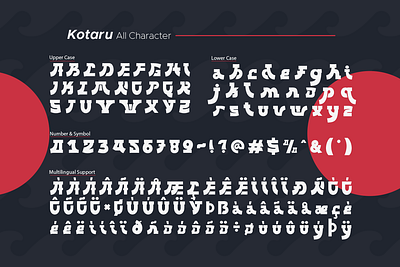 Kotaru - 3 Modern Japanese Font branding