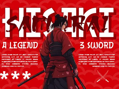 Ginjo - 3 Japanese Style Font branding