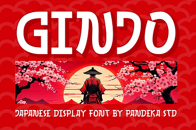 Ginjo - 3 Japanese Style Font branding