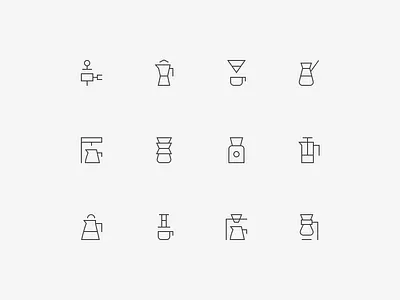 Linear coffee icons ☕ app brand icons cafe coffee cup design design system dribbble graphic design icon icon set iconography icons identity illustration line line icons line work style guide ui