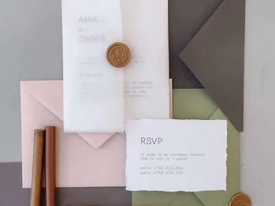 Minimalist wedding invitations card graphic design invitation menu wedding invitation