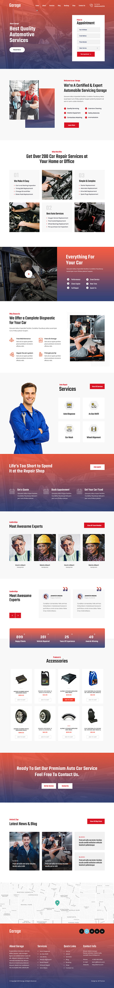 SKT Garage - Car Repair WordPress Theme auto repair wordpress theme auto service website template automotive wordpress theme car repair website template car repair wordpress theme car service business website car wash garage wordpress theme mechanic theme mechanic wordpress template