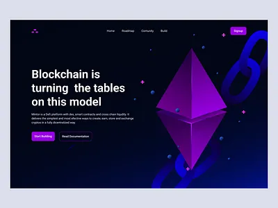 Crypto landing page bitcoin blockchain crypto ethereum exchange landingpage nft product tajul web website