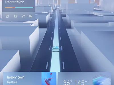 concept HMI design ae animation automotive car car ui hmi hmidesign map motion design nio ui motion