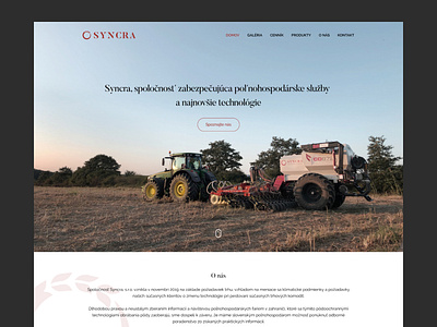 Website of Syncra company agriculture agriculture logo agro design designs landing landing design landing page landing page design landingpage minimal red services web web design webdesign website website design websites white