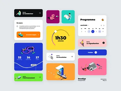 Ocodigo Components animation app branding home identity illustration me product ui ux website