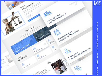 Kancelaria Radcy Prawnego / webdesign branding design icon layout typography ui uidesign uiux ux web web design webdesign webdesigns website