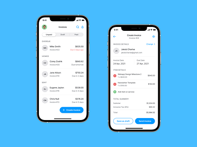 Gravity - Invoice Maker App app app design figma finance app fintech app invoice invoice app invoice design ios ios app ios app design mobile app mobile app design mobile design mobile ui typography ui ui design ux ux design