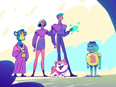 Orbofi Animation Project 2d animate animation crypto digital currencies illustration illustrature motion design motion graphics