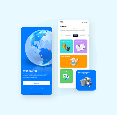 Freelancer App Concept app design clean concept dailyuichallenge exploration figma freelancer ios layout minimal product design ui ui design visual design whitespace