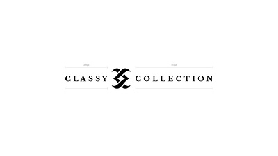 Classy Collection Brand Identity Horizontal Lockup branding cc cc monogram double c elegant identity lockup logo logo design lux luxury luxury logo minimal monogram monogram logo panter panter vision premium serif typeface