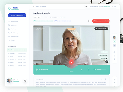 Diagnosis in Zoom - eVisit Consilium Platform appointment call consilium dashboard diagnosis doctor e health health healthcare medical medical platform patients teams video conferencing virtual doctor zoom