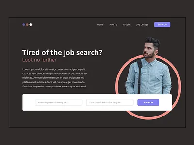 JOB SEARCH PLATFORM design ui web