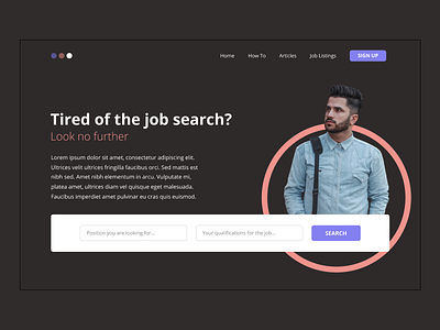 JOB SEARCH PLATFORM design ui web