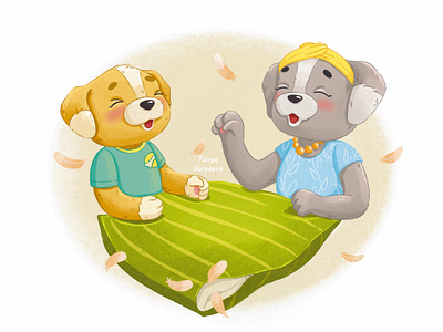 Book illustration book bookillustration character characterdesign children book illustration childrens book childrens illustration design dogs family illustration