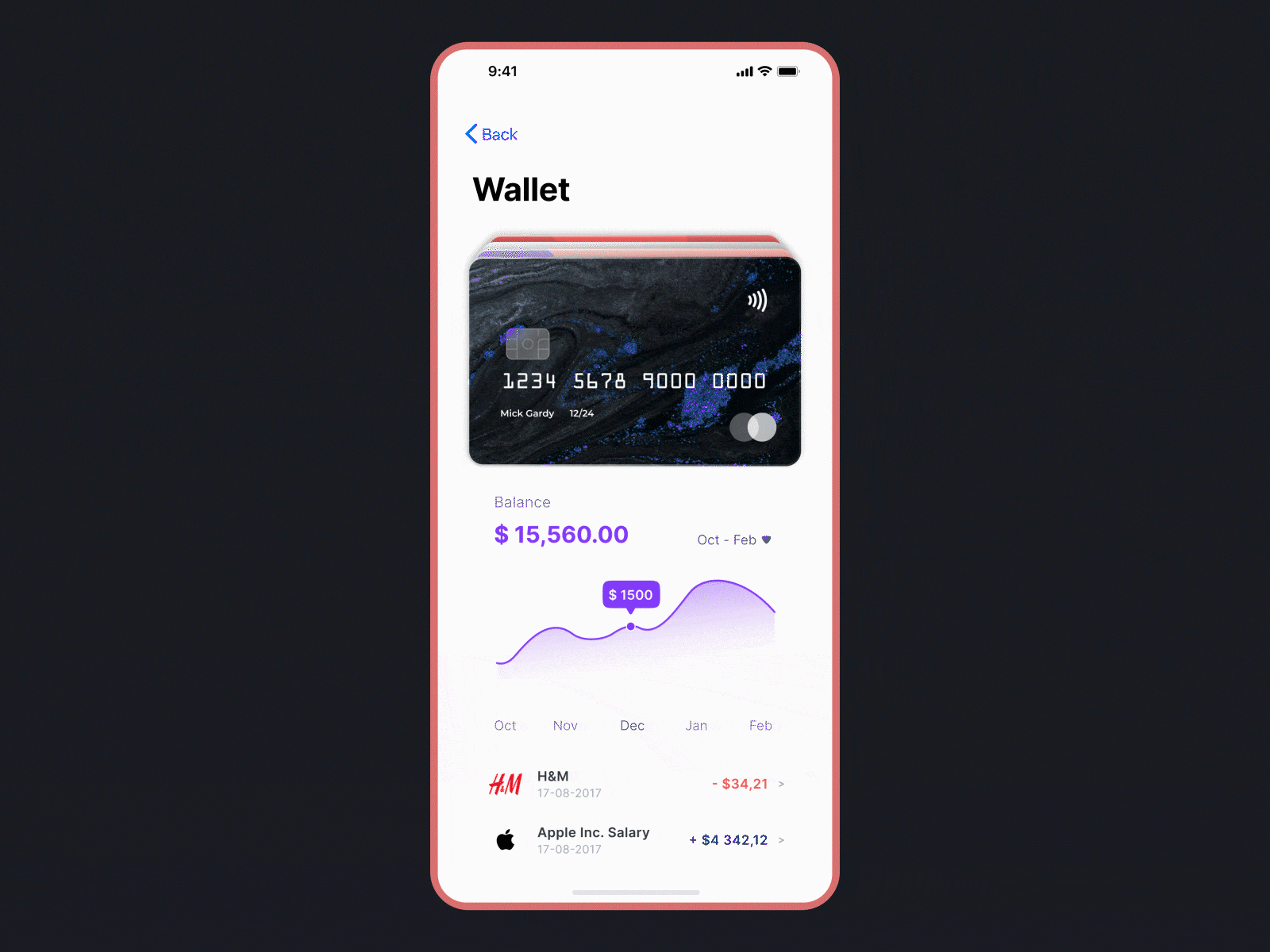 3D card animation using After Effects 3d animation app design design ios app design ui ui animation uidesign ux uxdesign