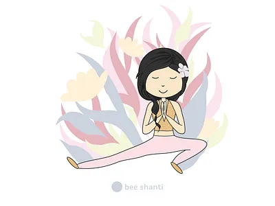 name a thing in nature you are thankful for design gratitude illustration yoga