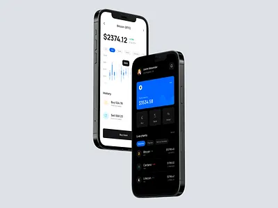 Pocket - Mobile App Design for Crypto Wallet clean clear contrast crypto wallet cryptocurrency minimal mobile mobile app mobile design ui ui design ux ux design