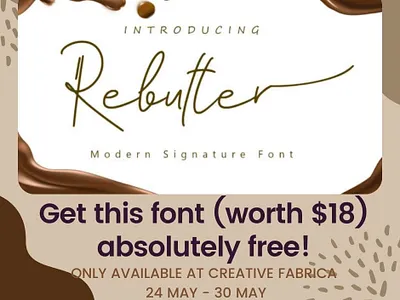FREE Rebutter Font alphabet clean corporate creative design font fonts free free font free fonts handwritten font illustration logo vector