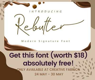 FREE Rebutter Font alphabet clean corporate creative design font fonts free free font free fonts handwritten font illustration logo vector
