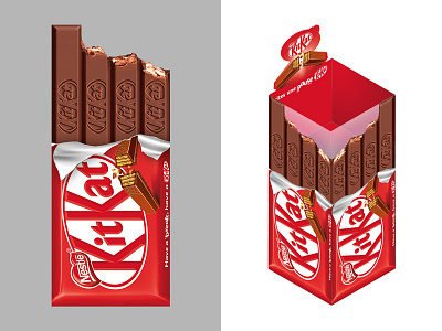 Have a break 3d bar bars chocolat chocolate design display flat foil kat kit kitkat packaging plexiglass presentoir product retail shop stand store