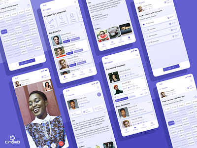 Expline Consulting App Design Concept booking concept consulting design expert figma mobile app ui ux