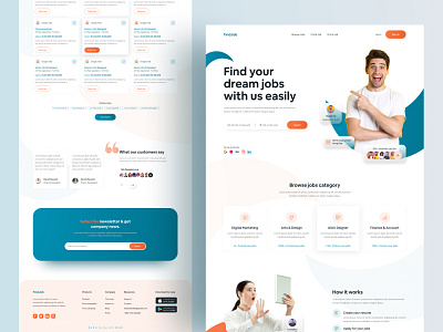 Job Finder Web UI Exploration || 2021 agency best design branding dribbble best shot find job hiring home page interface job jobfinder landing page popular design professional redesign uiux web web design website website design websites