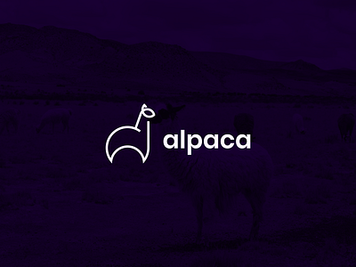 alpaca logo concept brand branding design graphic design illustration logo motion graphics ui ux vector