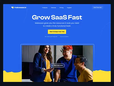 SaaS Directory Website design directory free landing page freebie hero area hero section homepage interface landing page marketplace saas software startup ui ui kit video wave web app web application website
