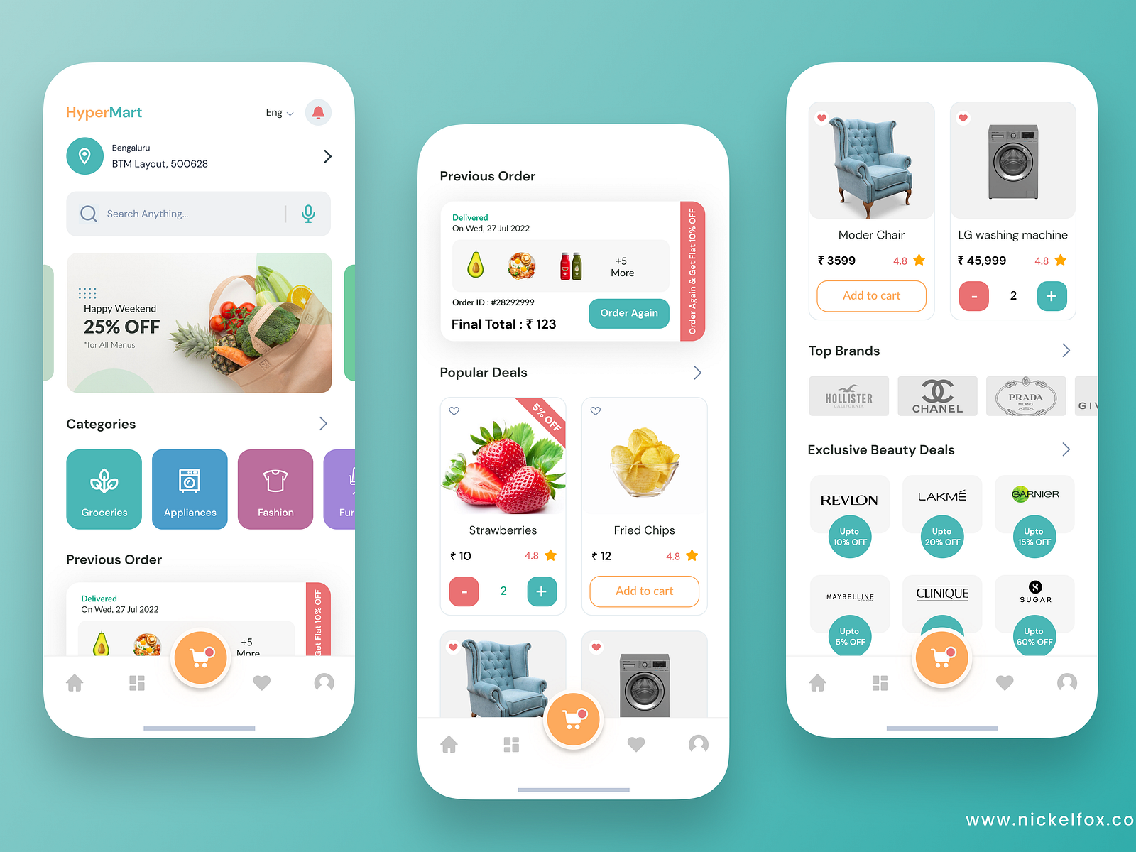 HyperMart: E-commerce Mobile App by C Muthu Krishnan UI/UX Designer for ...