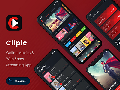 Movie App UI kit| Web Series App UI Kit| Online Video Streaming amazon prime app ui app ui ki app ui kit clone app clone ui design design netflix online movie streaming app online streaming show streaming app ui design web show